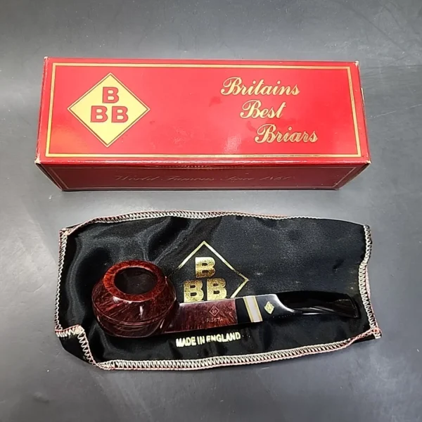 BBB Fiesta 420, Smooth Bent Bulldog Estate Briar Pipe, Unsmoked [SOLD OUT] - Image 4