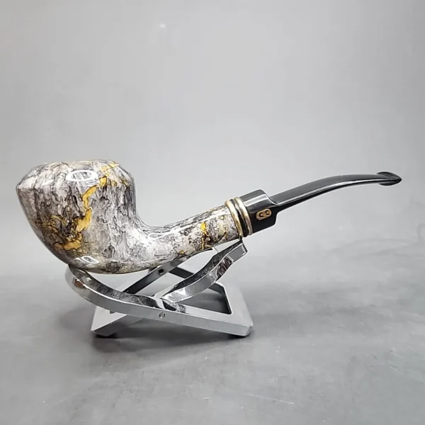Chacom Manet Smooth Bent Rhodesian Estate Briar Pipe [SOLD OUT] - Image 4
