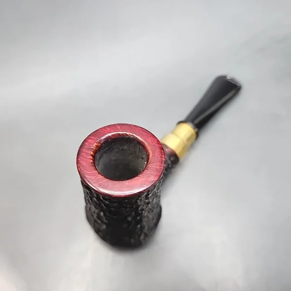 Karim Rusticated Poker Handmade Briar Pipe, New - Image 4
