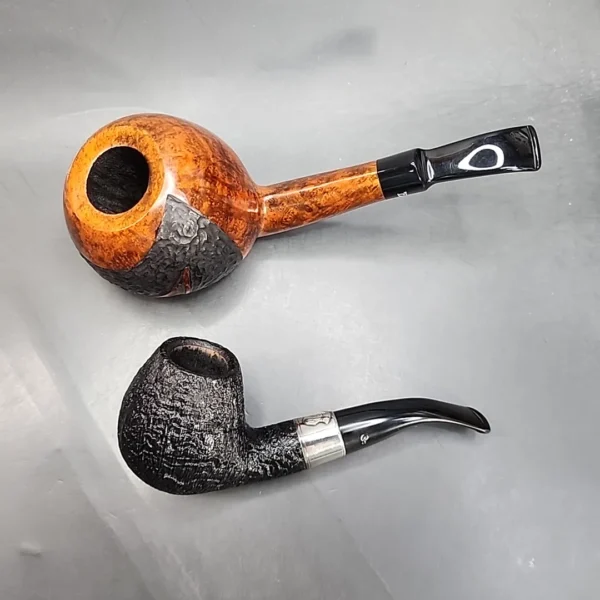 Bjarne Handmade Magnum Bent Apple Estate Briar Pipe, Unsmoked [SOLD OUT] - Image 4