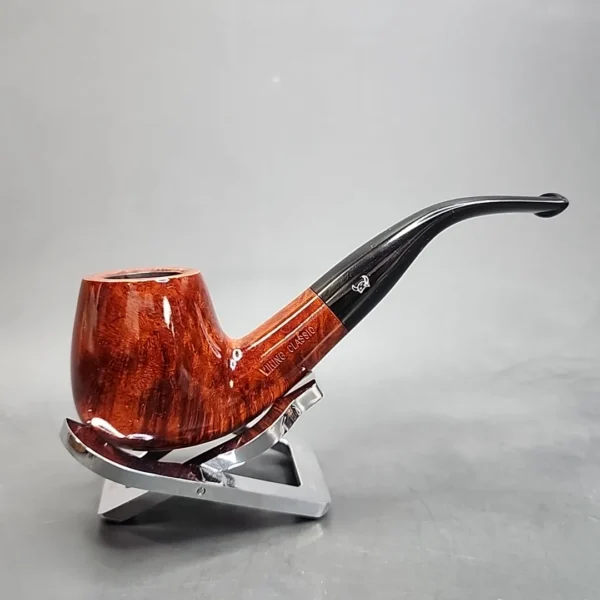 Viking Classic Smooth Bent Brandy Estate Briar Pipe, Unsmoked [SOLD OUT] - Image 4
