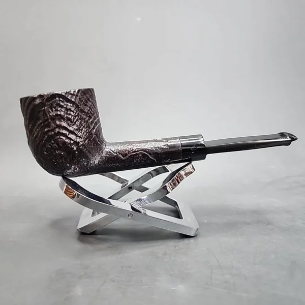 Pre-Republic Peterson's Flat Grip Sandblasted Estate Briar Pipe, Ii - Image 3