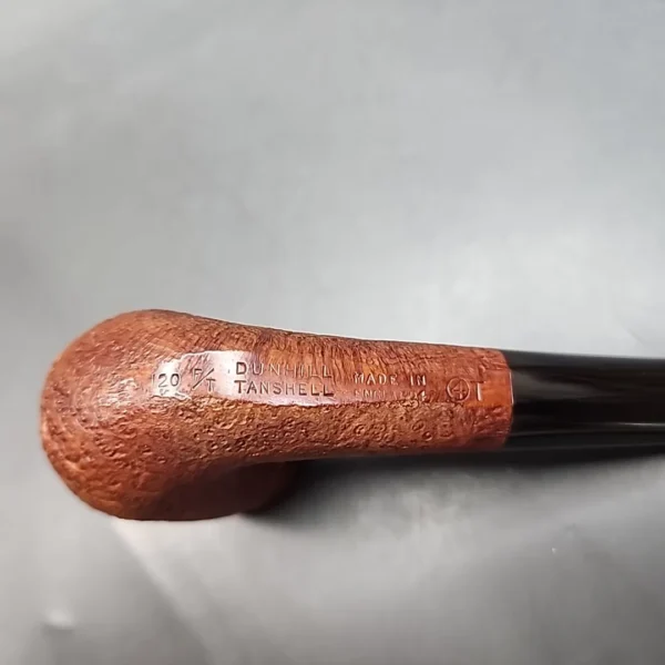 1964 Dunhill Tanshell 120 FT, 4T Sandblasted Bent Billiard Estate Briar Pipe, 6mm [SOLD OUT] - Image 4