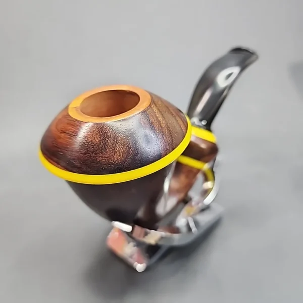Karim Smooth Calabash Handmade Briar Pipe, New [SOLD OUT] - Image 4