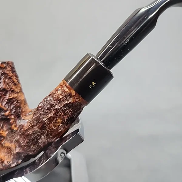 King's Ransom London Made 7190, Rusticated Bent Volcano Briar Pipe, English Estates [SOLD OUT] - Image 4