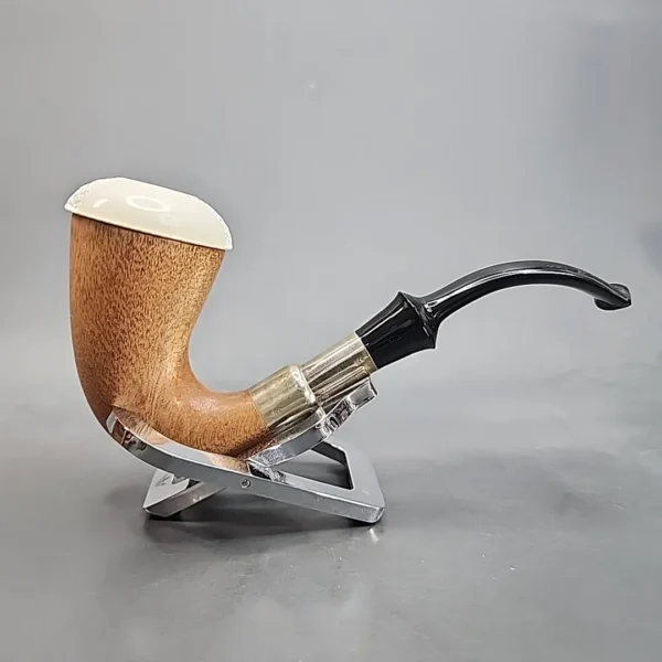 Block Meerschaum and Silver Calabash Pipe, New [SOLD OUT] - Image 4