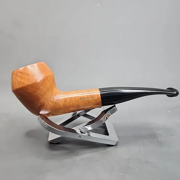 Roma Smooth Slightly Bent Rhodesian Estate Briar Pipe, Unsmoked [SOLD OUT] - Image 4