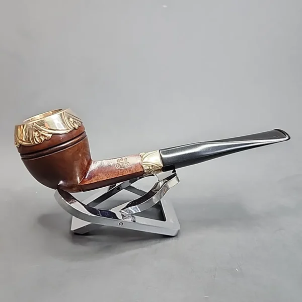 G.F.B. Gold Mounted Smooth Bulldog Estate Briar Pipe [SOLD OUT] - Image 4