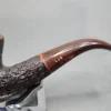 Ferndown Bark 3 Star, Les Wood Bent Billiard Estate Briar Pipe [SOLD OUT] - Image 4