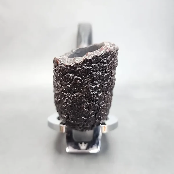 Ferndown Bark Rusticated Bent Billiard Estate Briar Pipe - Image 5