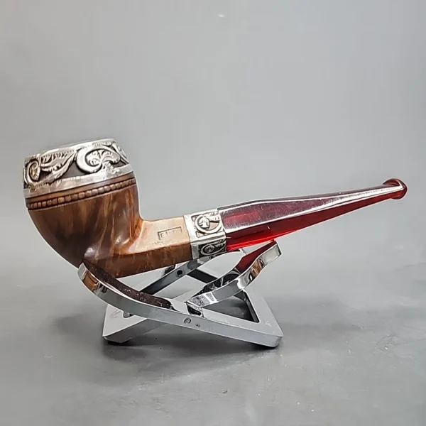 E.B.C. Best Briar Silver Mounted Bulldog Estate Briar Pipe [SOLD OUT] - Image 5