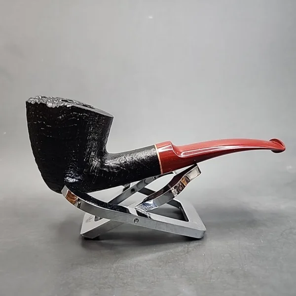 Sean Reum Pipes Sandblasted Paneled Dublin Handmade Briar Pipe, New - Image 5