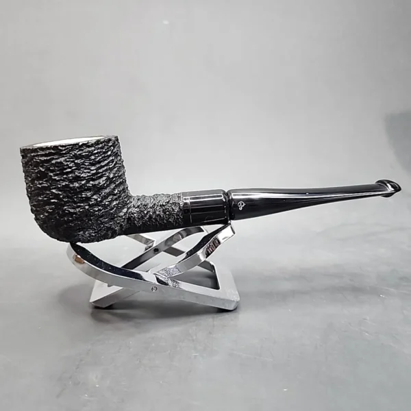 Peterson's Drymeer Sandblasted Straight Pot Estate Briar Pipe, Meerschaum Lined [SOLD OUT] - Image 5