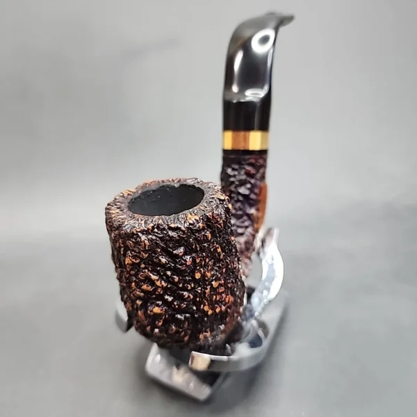 Brebbia Rocciata 600, Rusticated Oom Paul Estate Briar Pipe [SOLD OUT] - Image 5