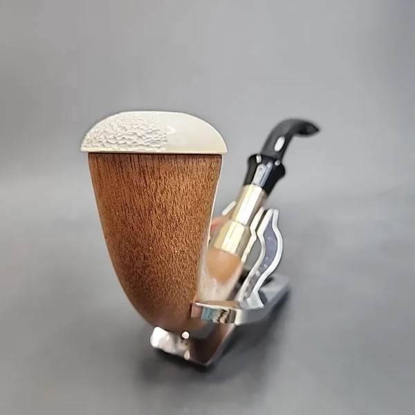 Block Meerschaum and Silver Calabash Pipe, New [SOLD OUT] - Image 5