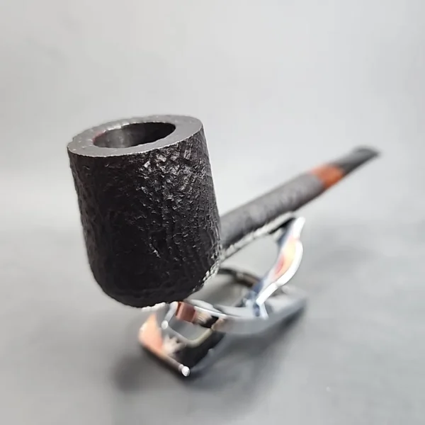 WO Larsen Sandblasted Liverpool Estate Briar Pipe - Image 4