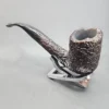 Ferndown Bark Rusticated Bent Billiard Estate Briar Pipe - Image 6