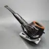Baraccini Rusticated Straight Apple Estate Briar Pipe, Unsmoked [SOLD OUT] - Image 6