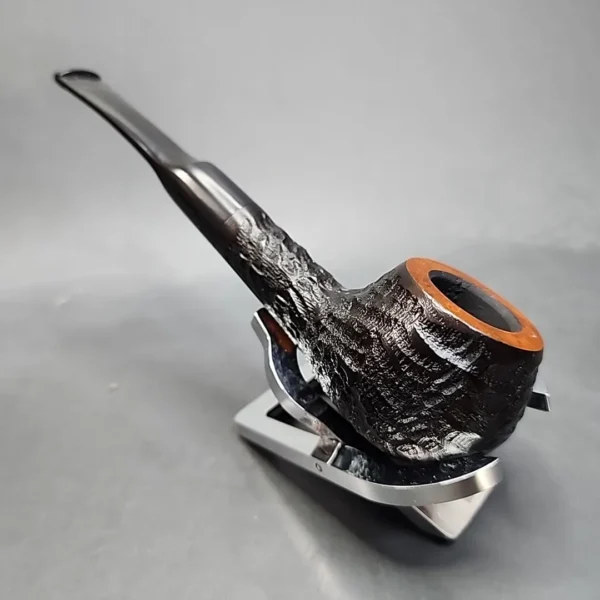 Baraccini Rusticated Straight Apple Estate Briar Pipe, Unsmoked [SOLD OUT] - Image 6