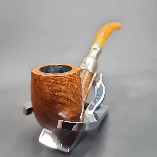 Peterson Amber Spigot 65, Smooth Bent Billiard Estate Briar Pipe, Unsmoked [SOLD OUT] - Image 6