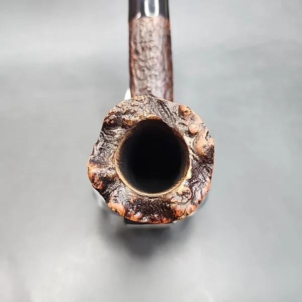 Primo Flammee Sand 1, Sandblasted Dublin Estate Briar Pipe, Italy [SOLD OUT] - Image 6