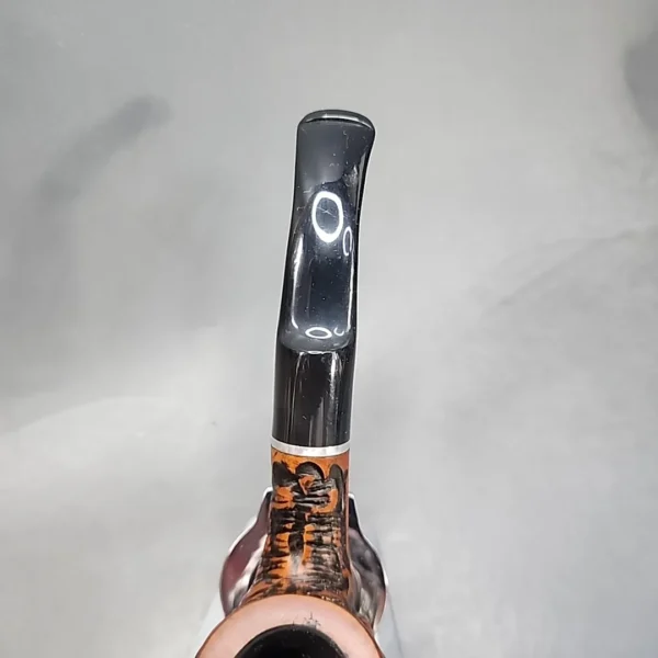 Baraccini Rusticated Bent Apple Estate Briar Pipe, Unsmoked [SOLD OUT] - Image 6