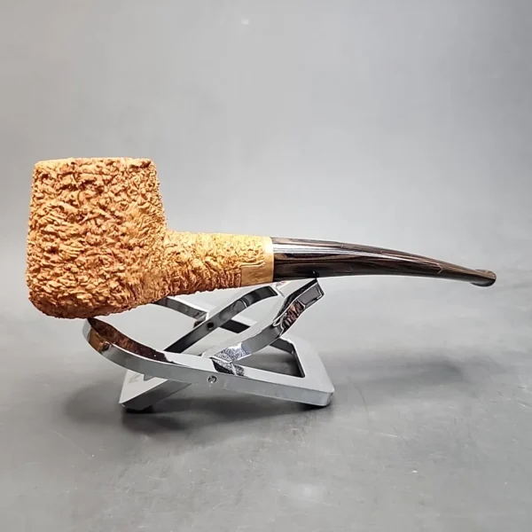 Pipe Tristan Shape 55 Handmade Rusticated Briar Pipe, New [SOLD OUT] - Image 6