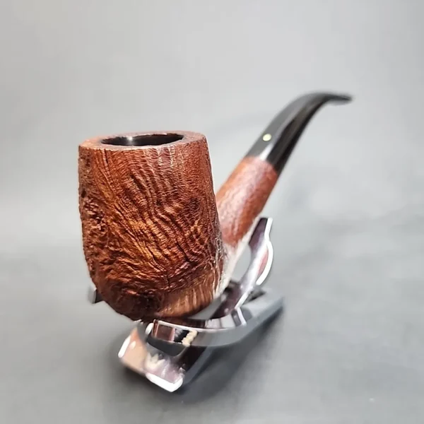 1964 Dunhill Tanshell 120 FT, 4T Sandblasted Bent Billiard Estate Briar Pipe, 6mm [SOLD OUT] - Image 6