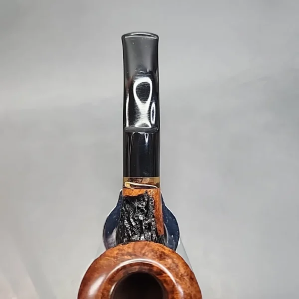 No Name Partially Rusticated Bent Dublin Estate Briar Pipe, Unsmoked [SOLD OUT] - Image 6