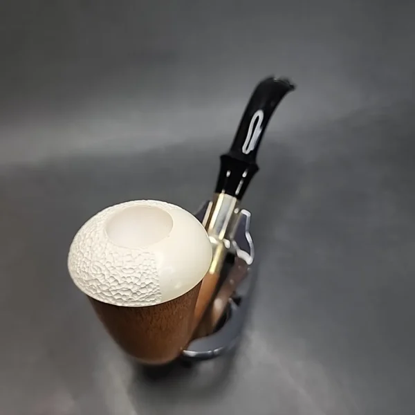 Block Meerschaum and Silver Calabash Pipe, New [SOLD OUT] - Image 6