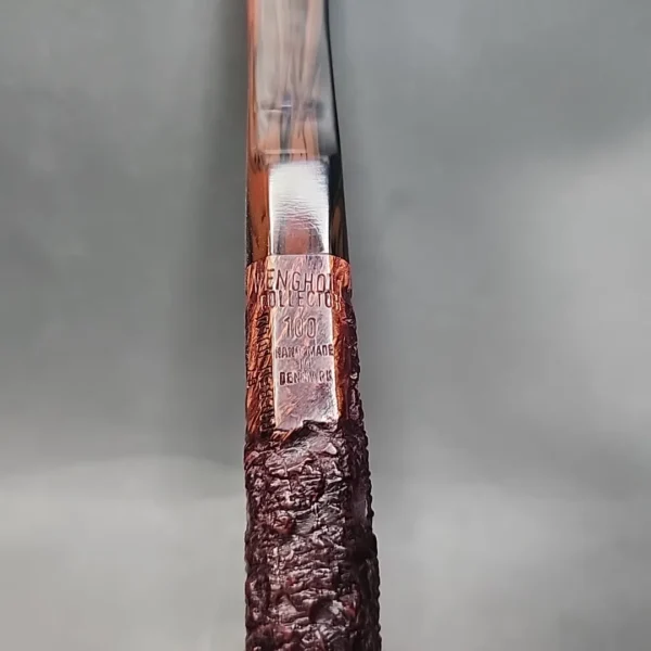 Unsmoked Preben Holm Wengholt Rusticated Stack Billiard Estate Briar Pipe [SOLD OUT] - Image 7
