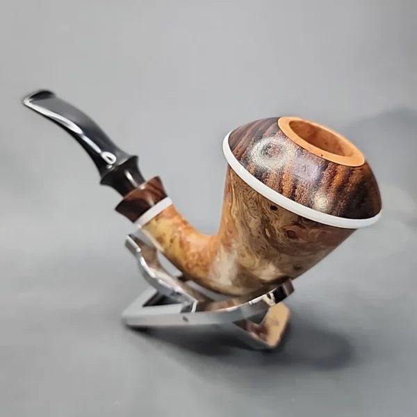 Karim Smooth Calabash Handmade Briar Pipe, New [SOLD OUT] - Image 7