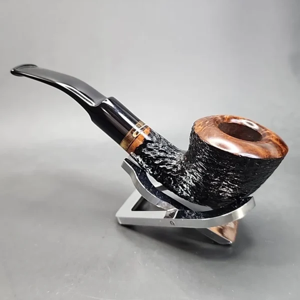 No Name Partially Rusticated Bent Dublin Estate Briar Pipe, Unsmoked [SOLD OUT] - Image 7