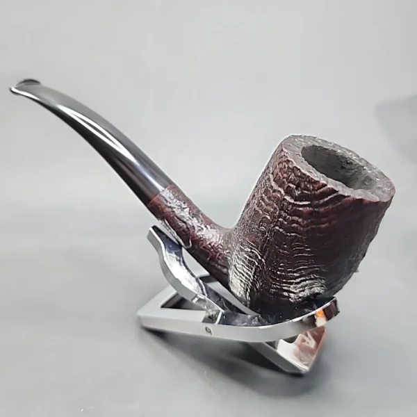 WO Larsen Super Sandblasted Bent Egg Estate Briar Pipe [SOLD OUT] - Image 7