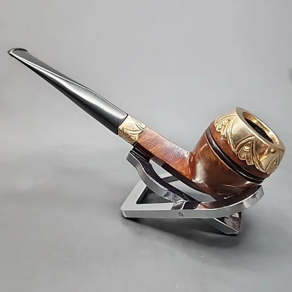 G.F.B. Gold Mounted Smooth Bulldog Estate Briar Pipe [SOLD OUT] - Image 7