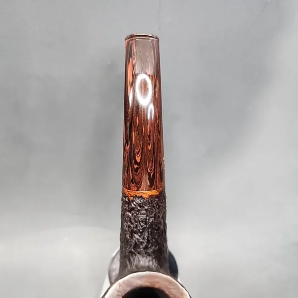 Ferndown Bark 3 Star, Les Wood Bent Billiard Estate Briar Pipe [SOLD OUT] - Image 7