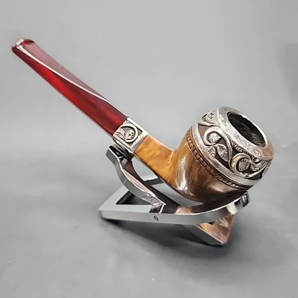E.B.C. Best Briar Silver Mounted Bulldog Estate Briar Pipe [SOLD OUT] - Image 8