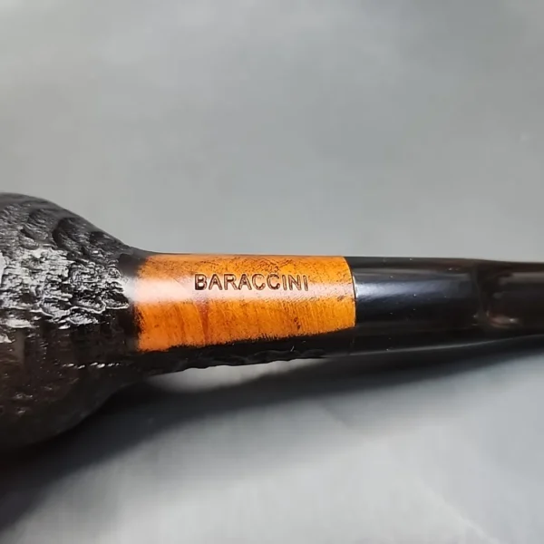 Baraccini Rusticated Straight Apple Estate Briar Pipe, Unsmoked [SOLD OUT] - Image 8