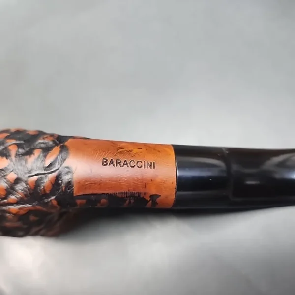 Baraccini Rusticated Bent Estate Briar Pipe, Unsmoked [SOLD OUT] - Image 8
