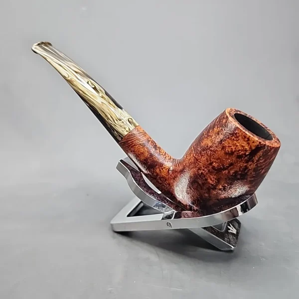 Sean Reum Signature Eggshell Bent Egg Briar Pipe, New - Image 8