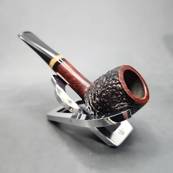 Karim Partially Rusticated Devil Anse Handmade Briar Pipe New