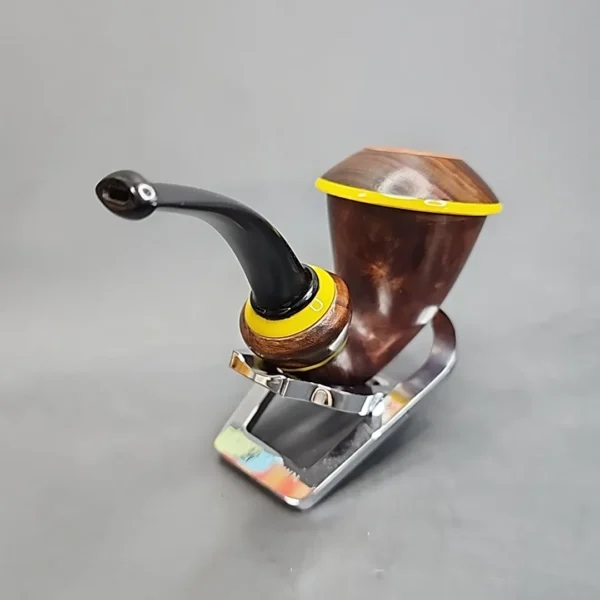 Karim Smooth Calabash Handmade Briar Pipe, New [SOLD OUT] - Image 8