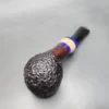 Karim Rusticated Slightly Bent Apple Handmade Briar Pipe, New - Image 8