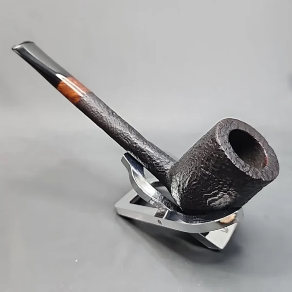 WO Larsen Sandblasted Liverpool Estate Briar Pipe - Image 7