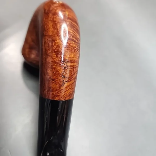 Clarence Mickles Smooth Bent Rhodesian Estate Briar Pipe, Handmade [SOLD OUT] - Image 9