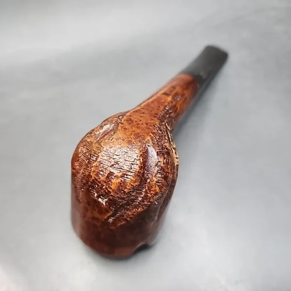 Custombilt Partially Rusticated Straight Pot Estate Briar Pipe [SOLD OUT] - Image 9