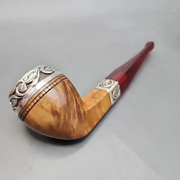 E.B.C. Best Briar Silver Mounted Bulldog Estate Briar Pipe [SOLD OUT] - Image 9