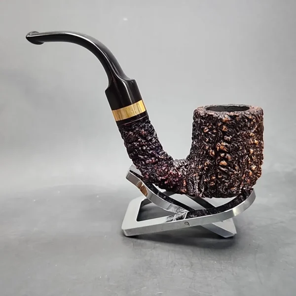 Brebbia Rocciata 600, Rusticated Oom Paul Estate Briar Pipe [SOLD OUT] - Image 9