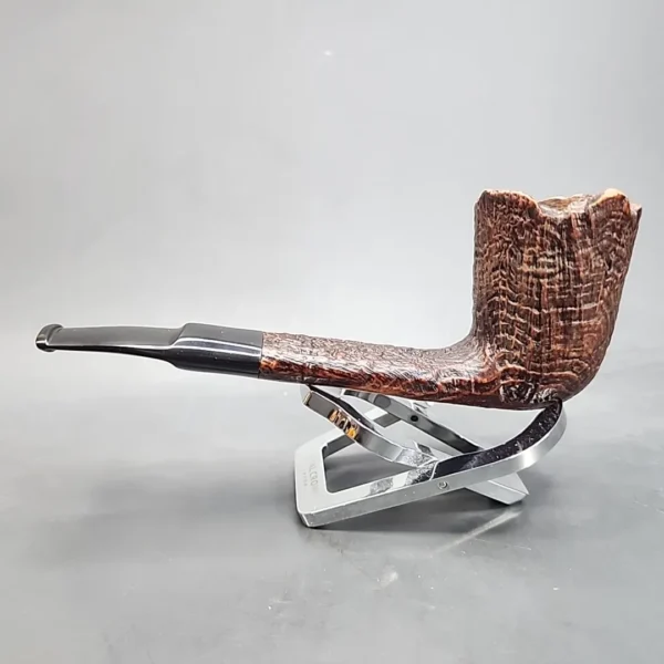 Primo Flammee Sand 1, Sandblasted Dublin Estate Briar Pipe, Italy [SOLD OUT] - Image 9