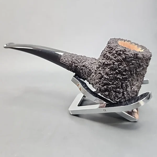 Pipe Tristan Rusticated Shape 55 Handmade Briar Pipe, France [SOLD OUT] - Image 9
